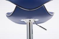 2er Set Barhocker Las Vegas V2 Kunstleder chrom blau 2er Set Barhocker Las Vegas V2 Kunstleder chrom blau