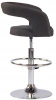 Barhocker Jaen Stoff dunkelgrau 