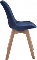 Besucherstuhl Borneo V2 Samt natura (eiche) blau 