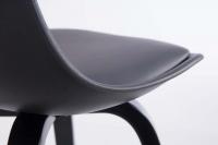 Barhocker Avika Kunstleder Schwarz schwarz 