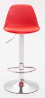 2er Set Barhocker Kiel Kunststoff chrom rot 2er Set Barhocker Kiel Kunststoff chrom rot
