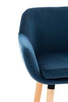 Barhocker Grant Samt blau 