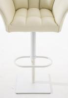 2er Set Barhocker Damaso Kunstleder weiß creme 2er Set Barhocker Damaso Kunstleder weiß creme