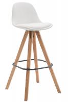 Barhocker Franklin Vollgepolstert Kunstleder Square Natura (eiche) weiß Barhocker Franklin Vollgepolstert Kunstleder Square Natura (eiche) weiß