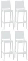 4er Set Barhocker Maya weiß 4er Set Barhocker Maya weiß
