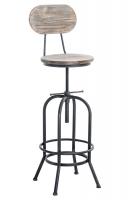 Barhocker Pino, Holz antik silber Barhocker Pino, Holz antik silber