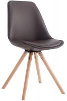 Besucherstuhl Laval Natura Rund braun Besucherstuhl Laval Natura Rund braun