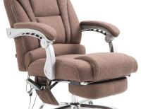 Bürostuhl Pacific Stoff mit Massagefunktion braun Bürostuhl Pacific Stoff mit Massagefunktion braun
