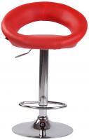 Barhocker Olinda Kunstleder chrom rot Barhocker Olinda Kunstleder chrom rot