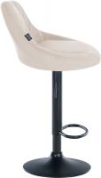 2er Set Barhocker Lazio Samt schwarz creme 2er Set Barhocker Lazio Samt schwarz creme