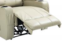 Sessel Hepler mit Massagefunktion Kunstleder creme 