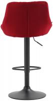 Barhocker Lazio Stoff schwarz rot Barhocker Lazio Stoff schwarz rot