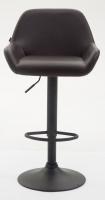 2er Set Barhocker Braga Kunstleder schwarz braun 2er Set Barhocker Braga Kunstleder schwarz braun