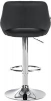Barhocker Milet Kunstleder chrom schwarz Barhocker Milet Kunstleder chrom schwarz