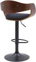 2er Set Barhocker Kingston B Stoff walnuss/schwarz 2er Set Barhocker Kingston B Stoff walnuss/schwarz