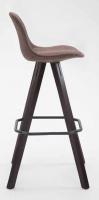2er Set Barhocker Franklin Stoff Square cappuccino (eiche) braun 
