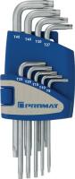 Winkelschraubendrehersatz 9tlg.T9-T45 Ku.-Halter PROMAT Winkelschraubendrehersatz 9tlg.T9-T45 Ku.-Halter PROMAT