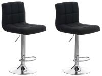 2er Set Barhocker Peru STOFF C schwarz 2er Set Barhocker Peru STOFF C schwarz