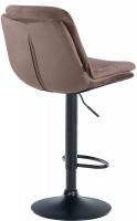 Barhocker Laurel Samt schwarz braun Barhocker Laurel Samt schwarz braun