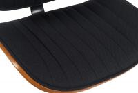 2er Set Barhocker Clawson Stoff schwarz walnuss/schwarz 2er Set Barhocker Clawson Stoff schwarz walnuss/schwarz