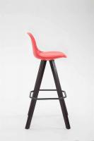 Barhocker Franklin Kunstleder Square Cappuccino (eiche) rot 