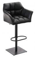 2er Set Barhocker Damaso Kunstleder schwarz schwarz 