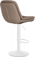 Barhocker Laurel Stoff weiß taupe Barhocker Laurel Stoff weiß taupe