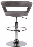 2er Set Barhocker Jaen Stoff grau 