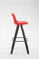 Barhocker Franklin Stoff Square Cappuccino (eiche) rot Barhocker Franklin Stoff Square Cappuccino (eiche) rot