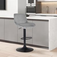 2er Set Barhocker Solon Schwarz grau 2er Set Barhocker Solon Schwarz grau