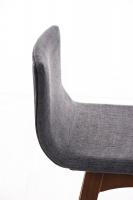 Barhocker Taunus Stoff Walnuss hellgrau Barhocker Taunus Stoff Walnuss hellgrau