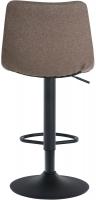 2er Set Barhocker Jerry Stoff schwarz taupe 