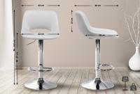 2er Set Barhocker Camden Samt chrom hellgrau 2er Set Barhocker Camden Samt chrom hellgrau