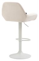 2er Set Barhocker Braga Samt weiß creme 2er Set Barhocker Braga Samt weiß creme