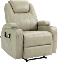 Sessel Hepler mit Massagefunktion Kunstleder creme Sessel Hepler mit Massagefunktion Kunstleder creme