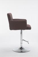 Barhocker Los Angeles, Stoff braun 