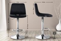 2er Set Barhocker Divo Samt Chrom schwarz 2er Set Barhocker Divo Samt Chrom schwarz