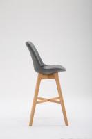 Barhocker Cannes Kunstleder Natura grau 
