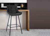 Barhocker Weston Kunstleder schwarz Barhocker Weston Kunstleder schwarz