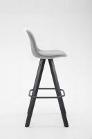 Barhocker Franklin Stoff Square Schwarz (eiche) grau Barhocker Franklin Stoff Square Schwarz (eiche) grau