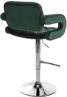 Barhocker Dublin Samt chrom dunkelgrün Barhocker Dublin Samt chrom dunkelgrün
