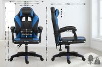 Bürostuhl Orkney Kunstleder schwarz/blau Bürostuhl Orkney Kunstleder schwarz/blau