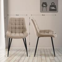 Esszimmerstuhl Sardna Cord taupe Esszimmerstuhl Sardna Cord taupe