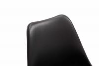4er Set Esszimmerstühle Maverick W Kunststoff schwarz 