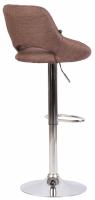 Barhocker Milet Stoff chrom braun Barhocker Milet Stoff chrom braun
