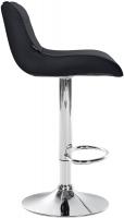2er Set Barhocker Vonore Kunstleder chrom schwarz 