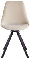 Esszimmerstuhl Troyes Samt Rund walnuss (eiche) creme Esszimmerstuhl Troyes Samt Rund walnuss (eiche) creme