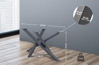 Tischbeine Jimmy 120x60x72 grau 