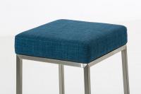 2er Set Barhocker Montreal 80 Stoff edelstahl blau 