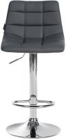 2er Set Barhocker Jerry Kunstleder chrom grau 2er Set Barhocker Jerry Kunstleder chrom grau